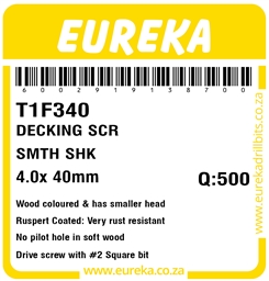 T1F340 - Decking Screw -T1F340_Label_T